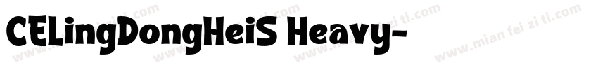 CELingDongHeiS Heavy字体转换